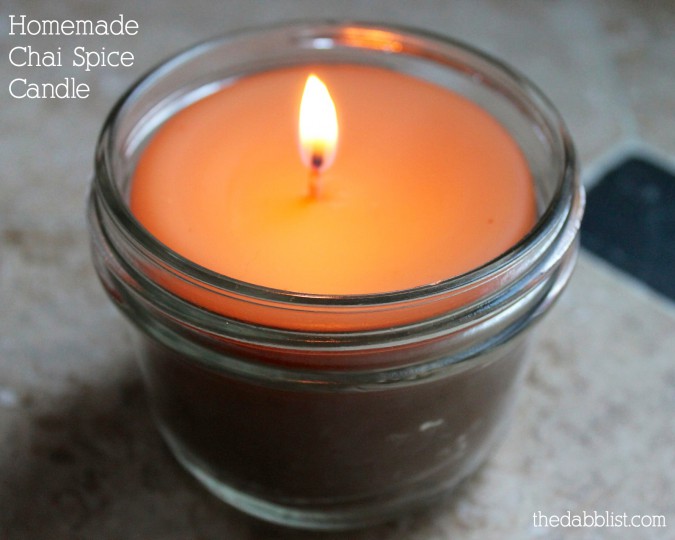 Homemade Chai Spice Candle